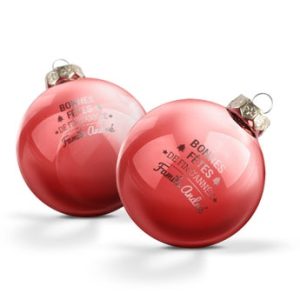 Floraqueen FR Boule de Noël Personnalisée : Créez des Souvenirs Scintillants et Uniques pour vos Fêtes