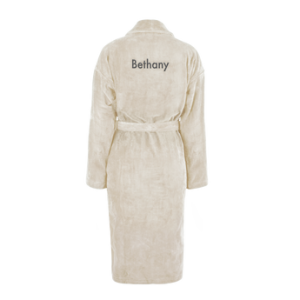 Floraqueen FR Peignoir Femme Personnalisé : Confort Doux et Cadeau Unique Brodé à Votre Nom