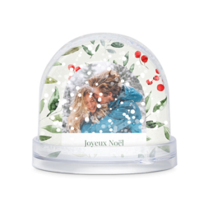 Floraqueen FR Boule à neige : Sublimez vos souvenirs en un cadeau personnalisé et enchanté