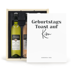 Floraqueen FR Coffret Vin Personnalisable : Le Cadeau Émotionnel Idéal avec Photo et Texte Gravés