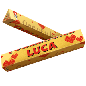 Floraqueen FR Toblerone Personnalisé : Le Cadeau Gourmand Idéal avec Prénom et Photo Unique