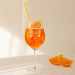 Floraqueen FR Verres Personnalisables : Sublimez Votre Aperol Spritz avec un Cadeau Unique et Gravé
