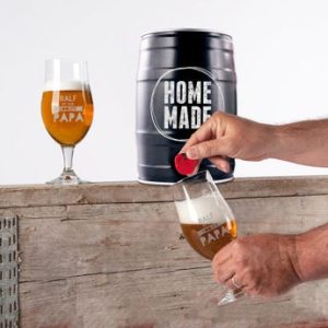 Floraqueen FR Fût de Bière : Votre Kit Personnalisé pour Brasser une Bière Artisanale Inoubliable avec Verres de Luxe