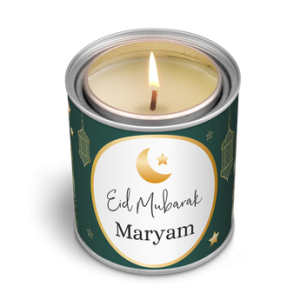 Floraqueen FR The Gift Label : Bougie Personnalisée Vanille Jasmin, Cadeau Parfait pour Célébrer une Pendaison de Crémaillère